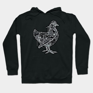 Cyber Chicken Schematic Hoodie